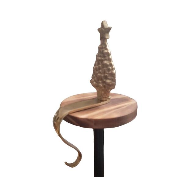 Kurt Alder Christmas Tree Stocking Hanger Holder Brass - Picture 2 of 8